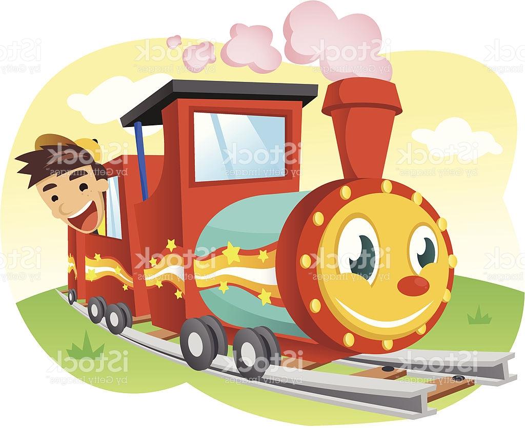 1024x836 hd happy kid riding toy train vector drawing - Toy Train Drawing