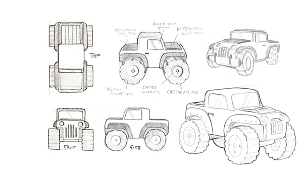600x355 Jeepster - Toy Truck Drawing