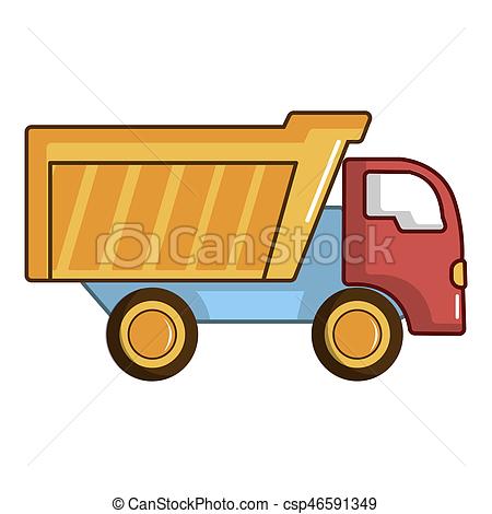 450x470 toy truck icon, cartoon style toy truck icon cartoon - Toy Truck Drawing