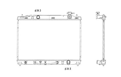 425x272 radiator for toyota camry automotive - Toyota Camry Drawing