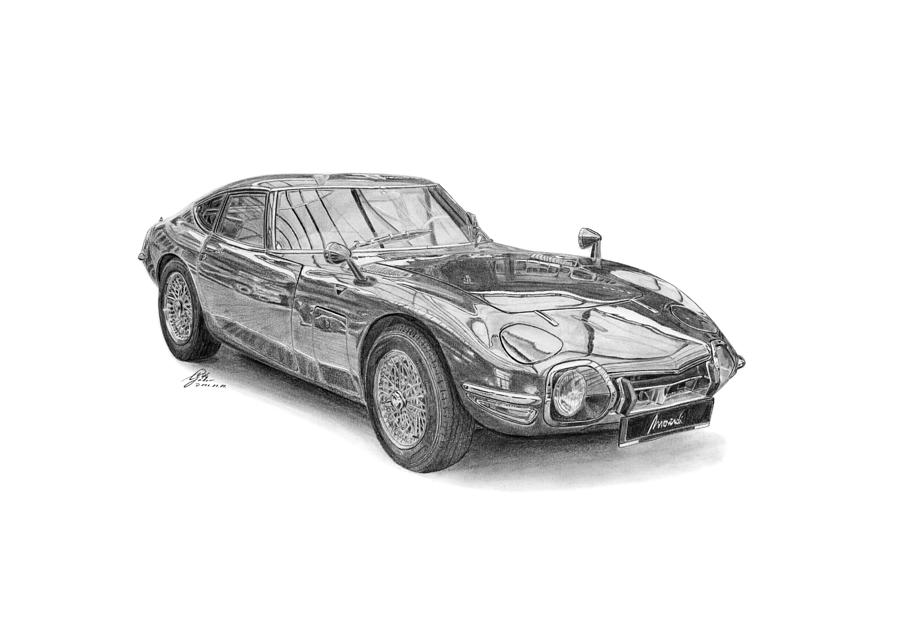 900x635 toyota gt drawing - Toyota Drawing