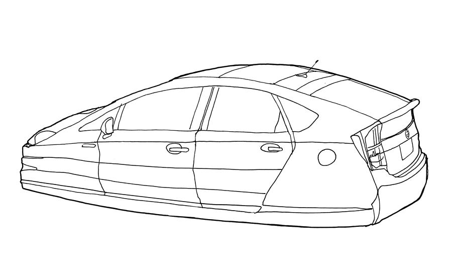 900x547 toyota prius drawing - Toyota Drawing