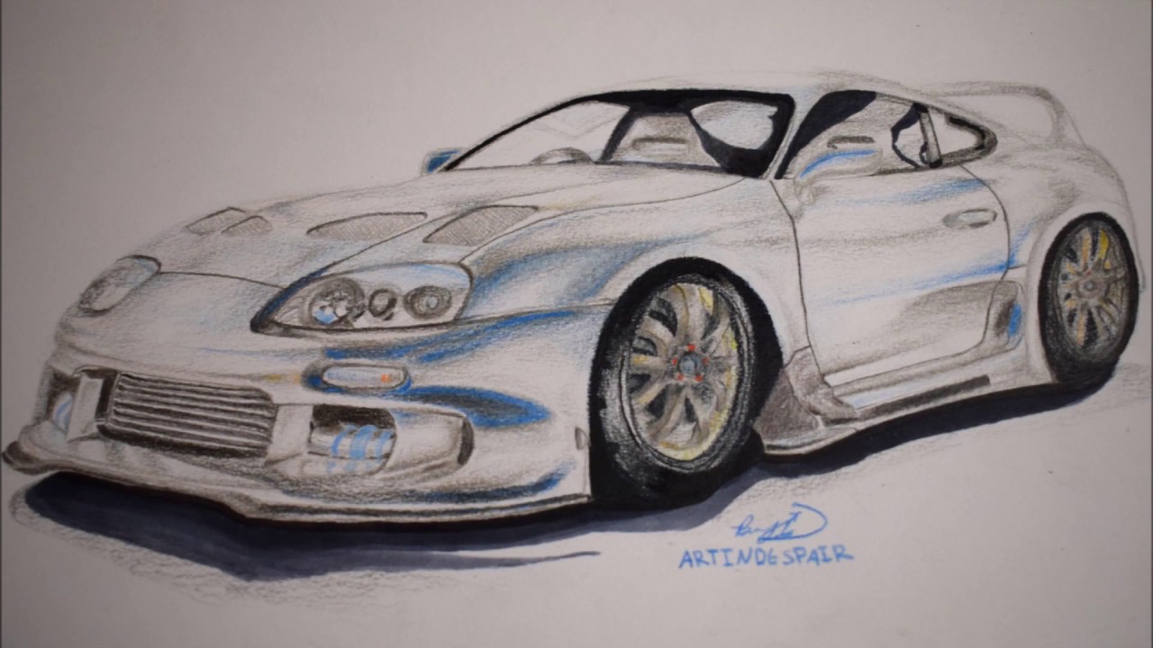 Toyota Supra Drawing At PaintingValley.com | Explore Collection Of ...