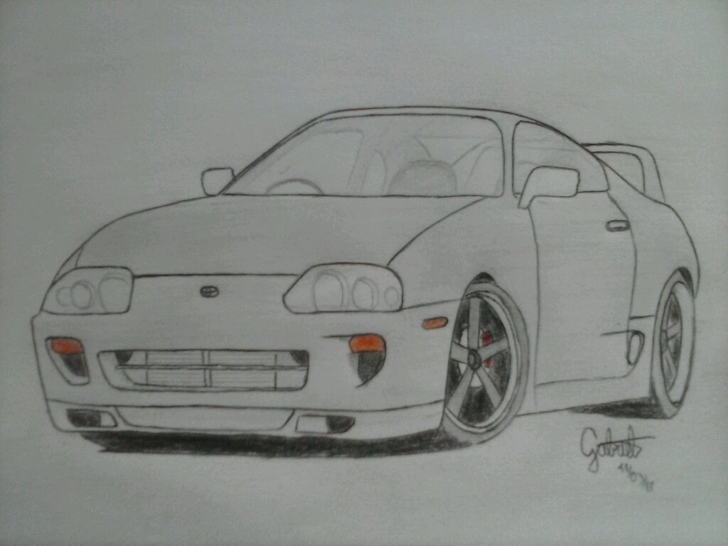 Toyota Supra Drawing At Paintingvalley Com Explore Collection Of Toyota Supra Drawing