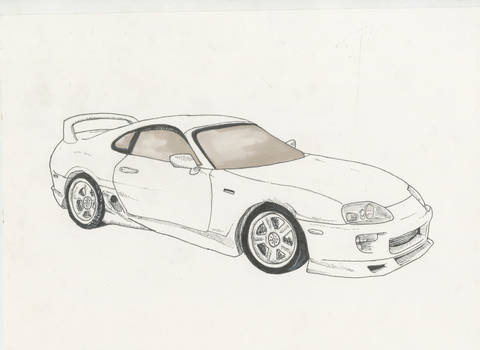 480x350 toyota supra sketch - Toyota Supra Drawing