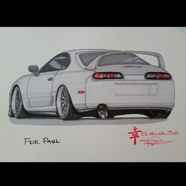 Toyota Supra Drawing At Paintingvalley Com Explore Collection Of Toyota Supra Drawing