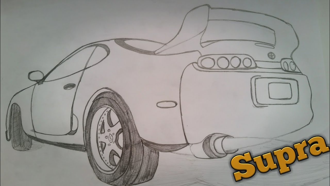 Toyota Supra Drawing at Explore collection of