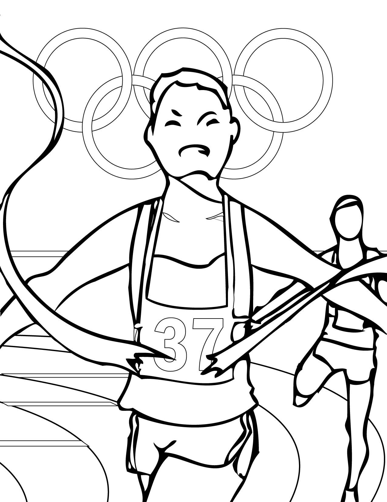 1275x1650 track and field coloring pages olympic sports colouring sheets - Track And Field Drawing