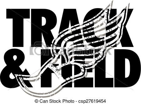 450x334 Vector - Track And Field Drawing