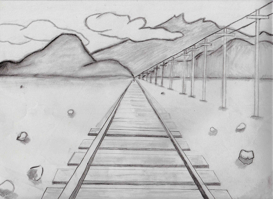 900x654 Railroad Track Drawing - Track Drawing