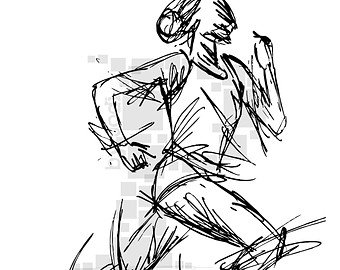 340x270 track field runner stylized colorful vector etsy - Track Runner Drawing