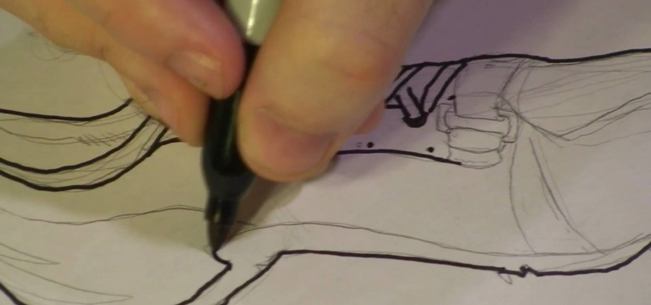 1280x600 how to draw a track shoe drawing illustration wonderhowto - Track Shoe Drawing