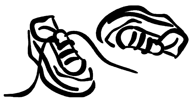 671x367 running track shoes clip art vector design database on image - Track Shoe Drawing