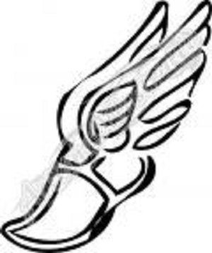 300x357 Winged Foot Track Shoe Tattoo Ideas Tattoos, Wing Shoes - Track Shoe Drawing