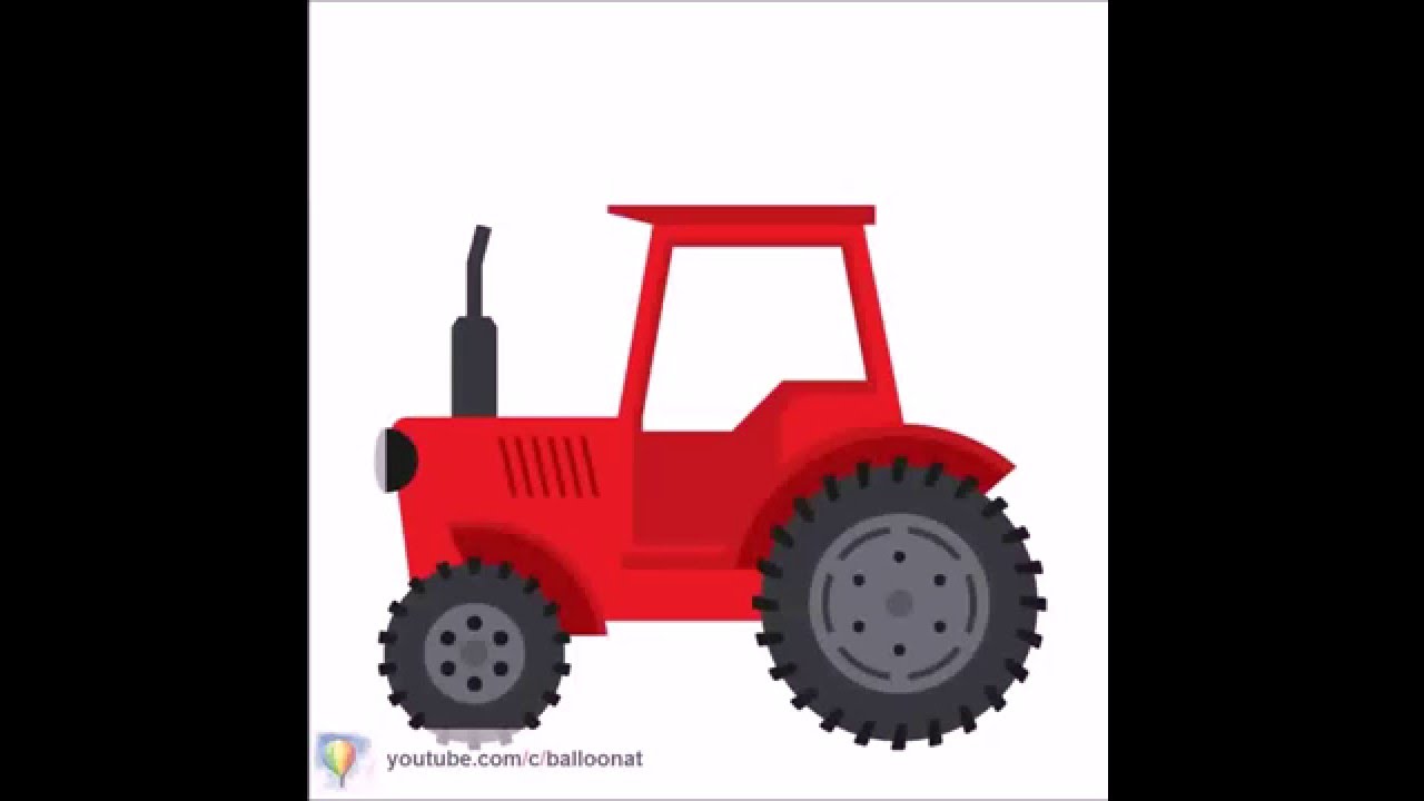 1280x720 How To Draw Tractor Step - Tractor Drawing