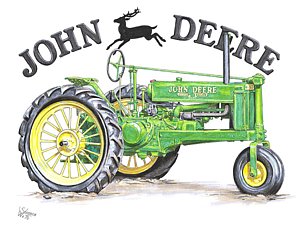 300x235 John Deere Drawing - Tractor Drawing