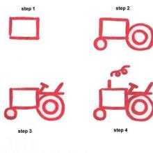 220x220 How To Draw How To Draw A Tractor - Tractor Drawing