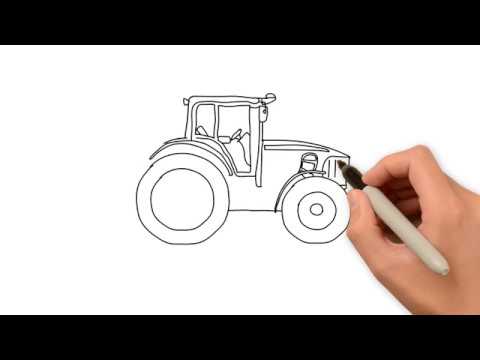 480x360 How To Draw A Tractor For Kids - Tractor Drawing