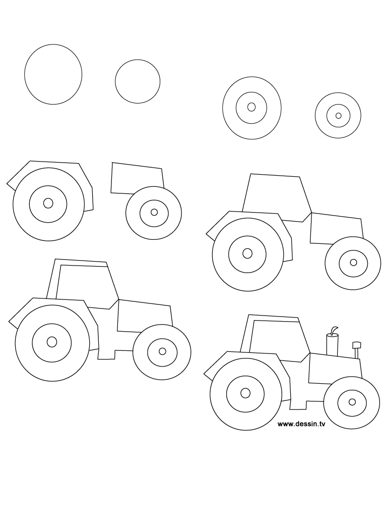 768x1024 Drawing Tractor - Tractor Drawing