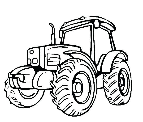 605x517 How To Draw A John Deere Tractor Easy Layout Alimb Us - Tractor Drawing Easy