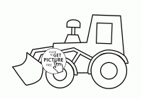200x140 easy tractor coloring pages with simple tractor drawing - Tractor Drawing For Kid