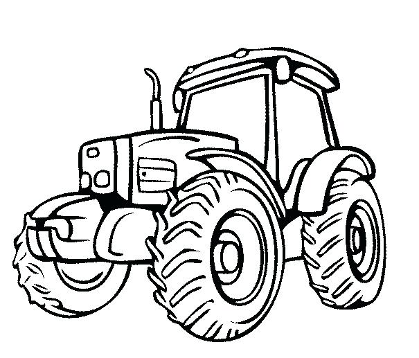 605x517 Simple Tractor Coloring Pages How To Draw A Simple Turkey Coloring - Tractor Drawing For Kid