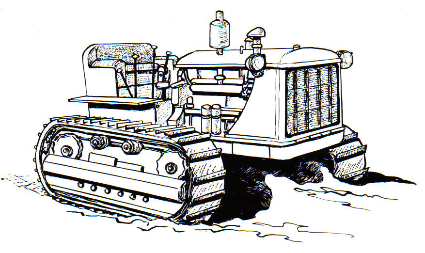 877x522 Filecaterpillar Tractor - Tractor Line Drawing