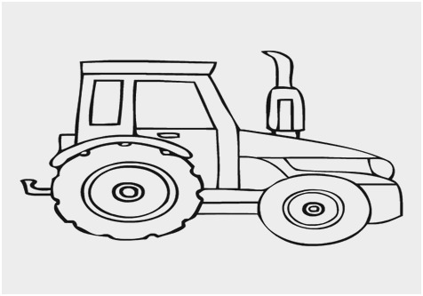 476x333 printable tractor coloring pages new johnny tractor coloring pages - Tractor Outline Drawing