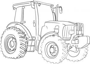 302x216 Step - Tractor Outline Drawing
