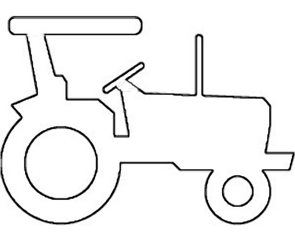 938x755 Truck Stencils Free Farm Tractor Saw Pattern Free Craft - Tractor Outline Drawing