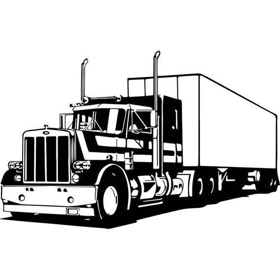 Tractor Trailer Drawing at Explore collection of