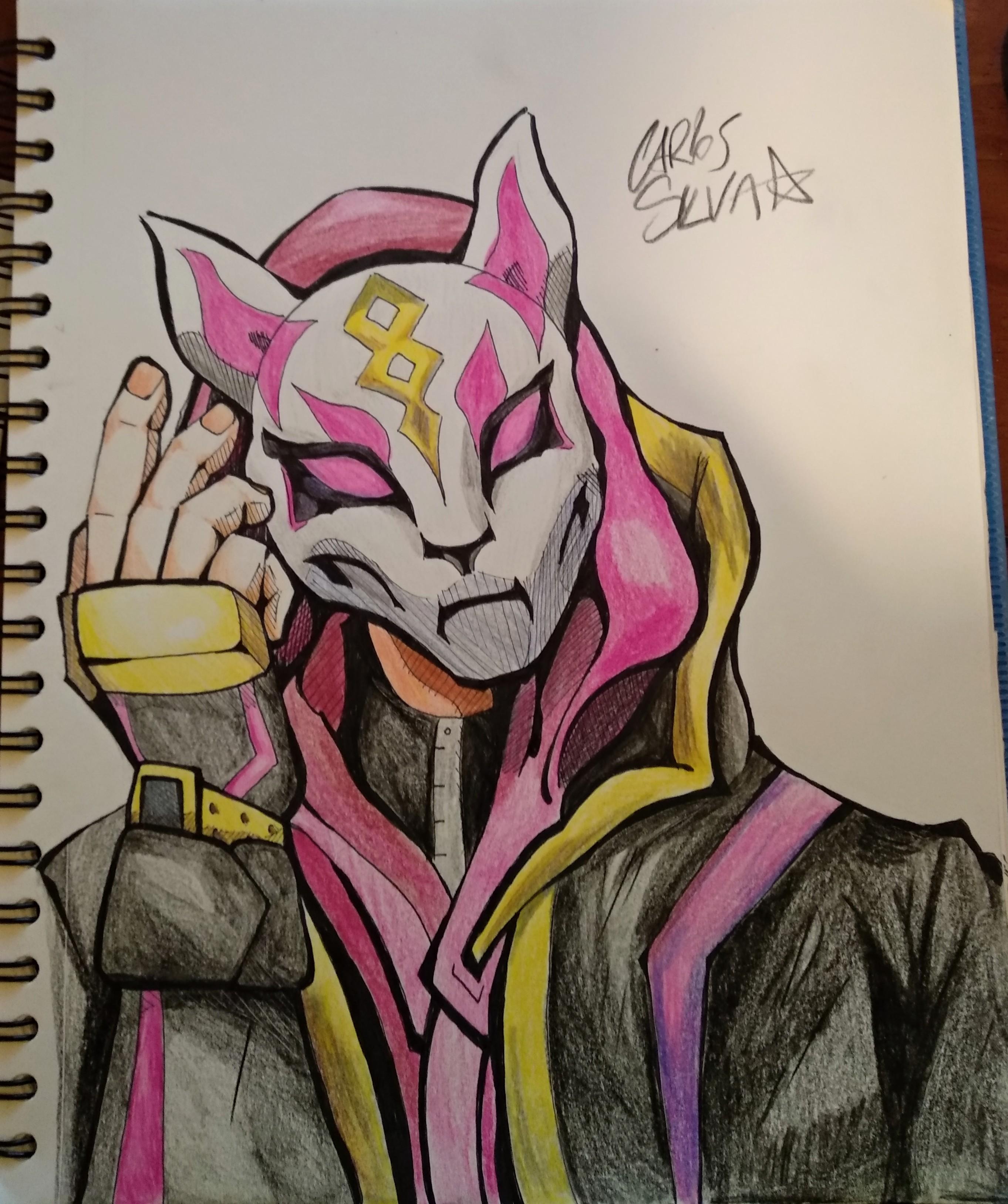 2725x3256 a traditional drawing of the drift skin fortnitebr - Traditional Drawing