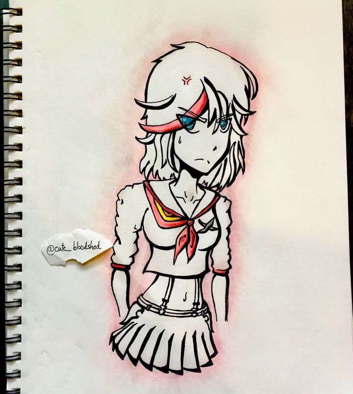 720x805 anime traditional drawing a project on dextra - Traditional Drawing