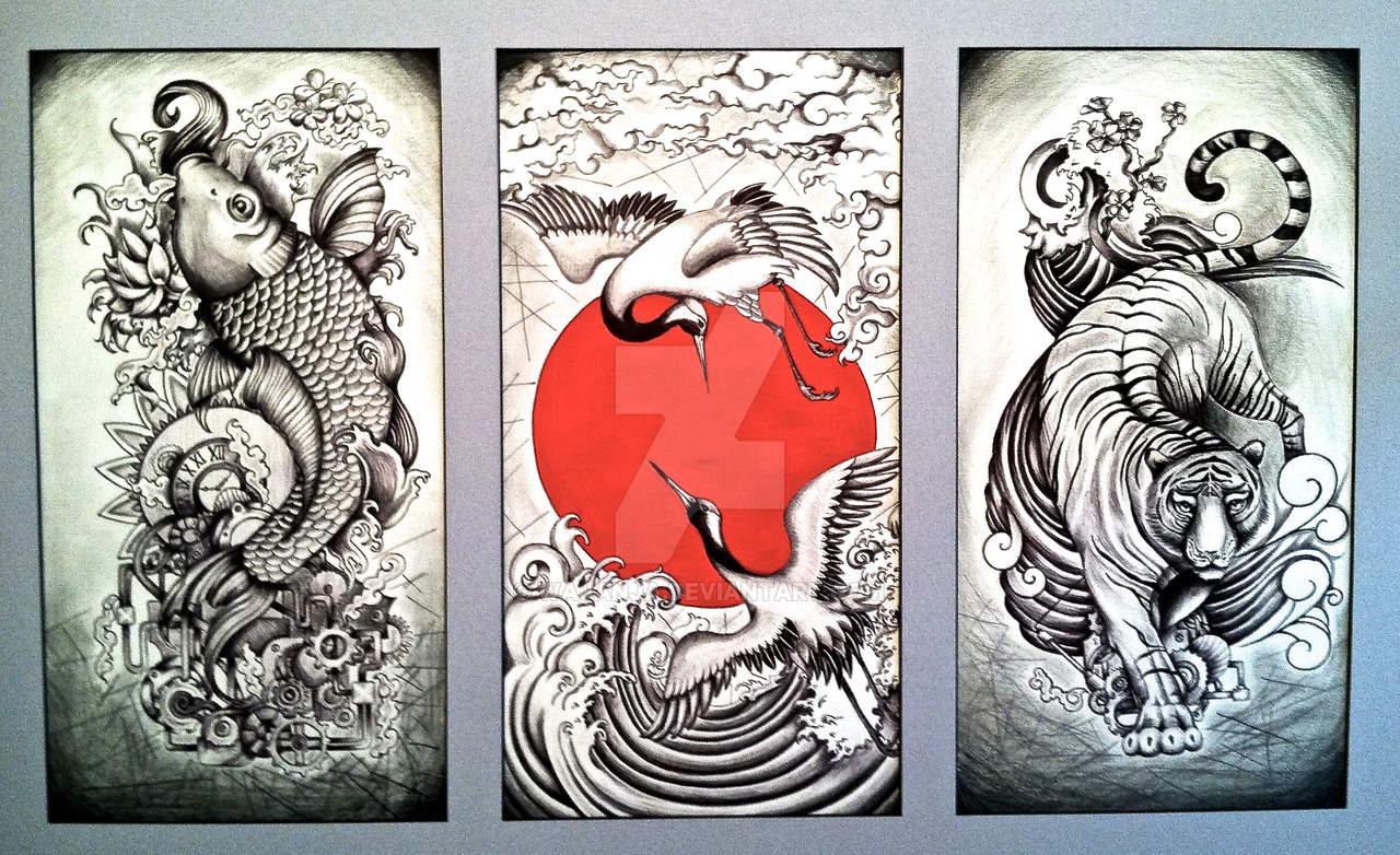 1280x782 traditional japanese triptych - Traditional Japanese Drawings