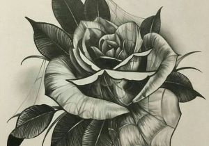 300x210 drawing a traditional rose black and gray rose tattoo - Traditional Rose Drawing