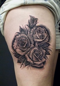 210x300 rose tattoos that will make you reallllly want a rose tattoo - Traditional Rose Tattoo Drawing