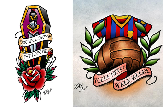 680x450 do traditional and neo traditional tattoo designs for you - Traditional Tattoo Drawings