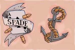 300x200 How To Draw Old School Tattoos - Traditional Tattoo Drawings