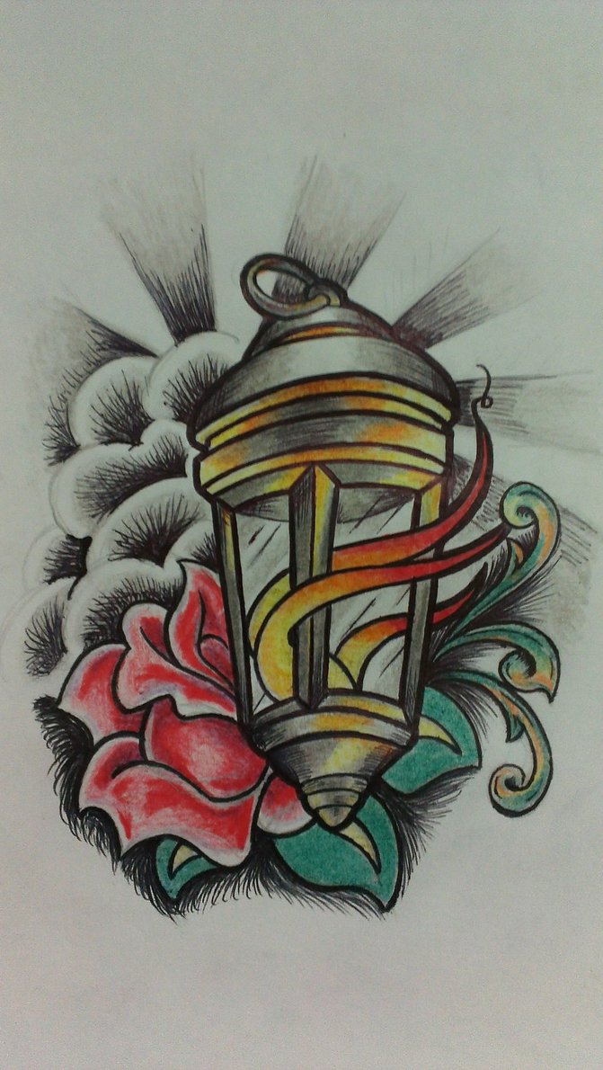 671x1190 Lantern Tattoos Designs - Traditional Tattoo Drawings