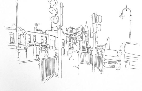 600x386 Drawing Traffic Lights In Kentich Town Gideon Conn - Traffic Drawing