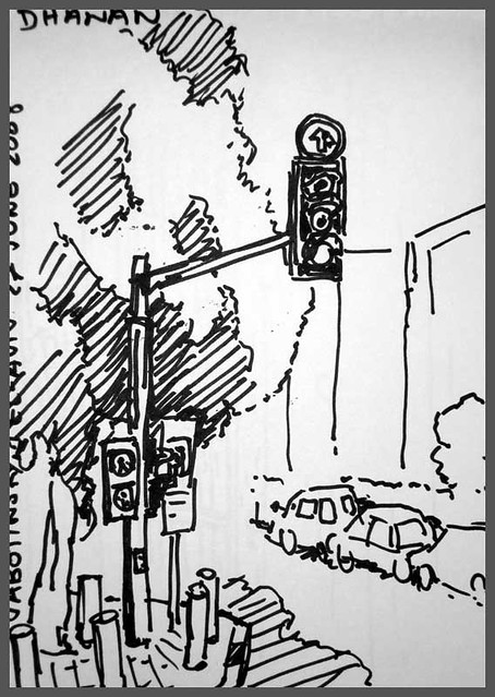 454x639 traffic light, jabotinsky street, tel aviv june - Traffic Light Drawing