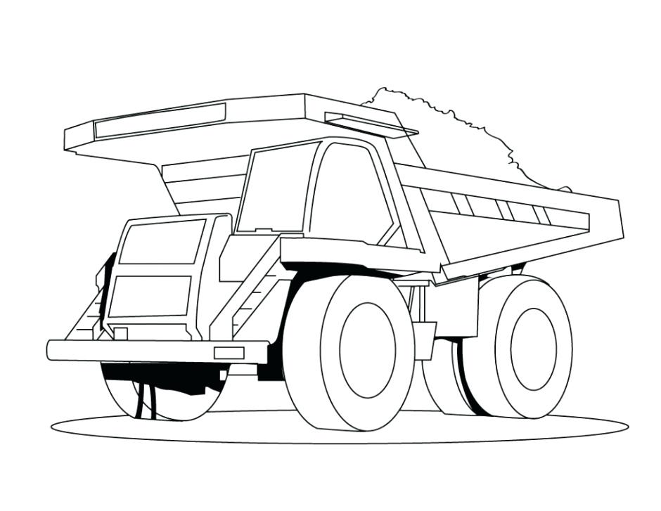 940x727 semi trailer coloring pages semi truck trailer coloring pages - Trailer Truck Drawing