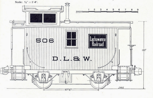 605x390 How Big Is My Caboose Model Railroad Hobbyist Magazine - Train Caboose Drawing