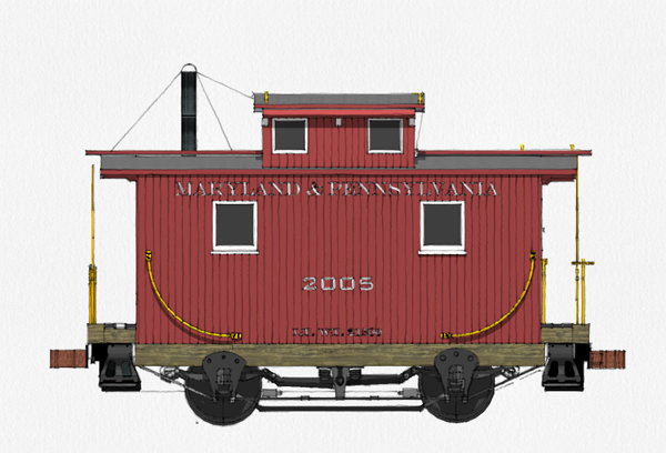 600x408 Ma Pa Standard Gauge Bobber In Scale Garden Railways Magazine - Train Caboose Drawing
