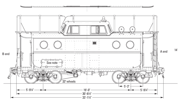 746x435 Prototype Drawings Pennsylvania Rr Class Cabin Car - Train Caboose Drawing