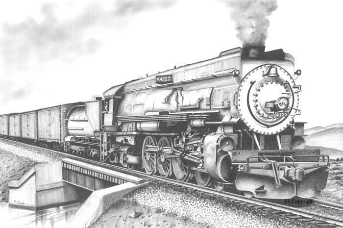 700x465 rail art - Train Caboose Drawing