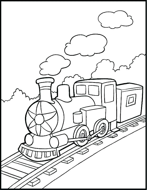 618x798 Train Conductor Coloring - Train Conductor Drawing