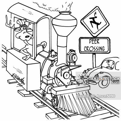 400x400 train crossing cartoons and comics - Train Conductor Drawing