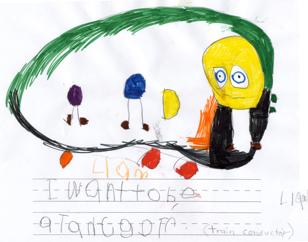 1000x786 when i grow up, i want to i ride the harlem - Train Conductor Drawing