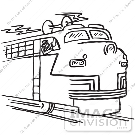 450x450 Train Conductor Clipart Black And White - Train Conductor Drawing